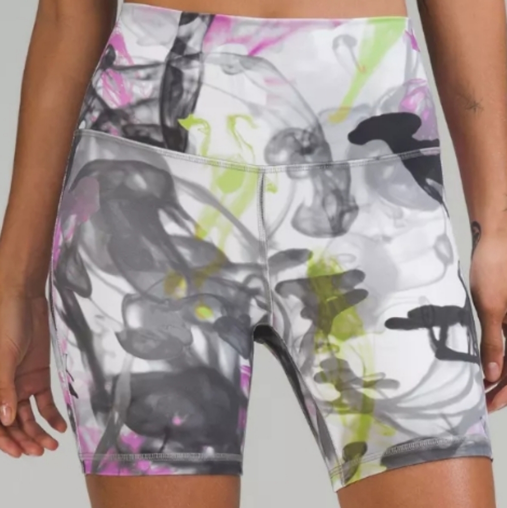 Lululemon Throwback Print Align High-Rise Short Size 0